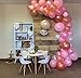 Funwoo Balloon Garland Kit | Pink Balloon Arch Kit | Pack of 100 Rose Gold White Blush Pink Balloons for Baby Shower Bridal Girls Birthday Party Decorations | Glue Dots and Decorating Strip Included