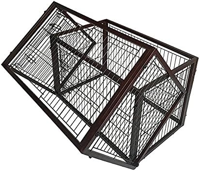 Simply Flip M Dog Cage Double Cage Playpen Puppy Enclosure Flip Over Function 2 Doors