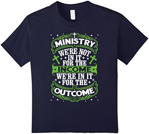 Kids Ministry Shirt - Ministry Outcome T shirt 6 Navy