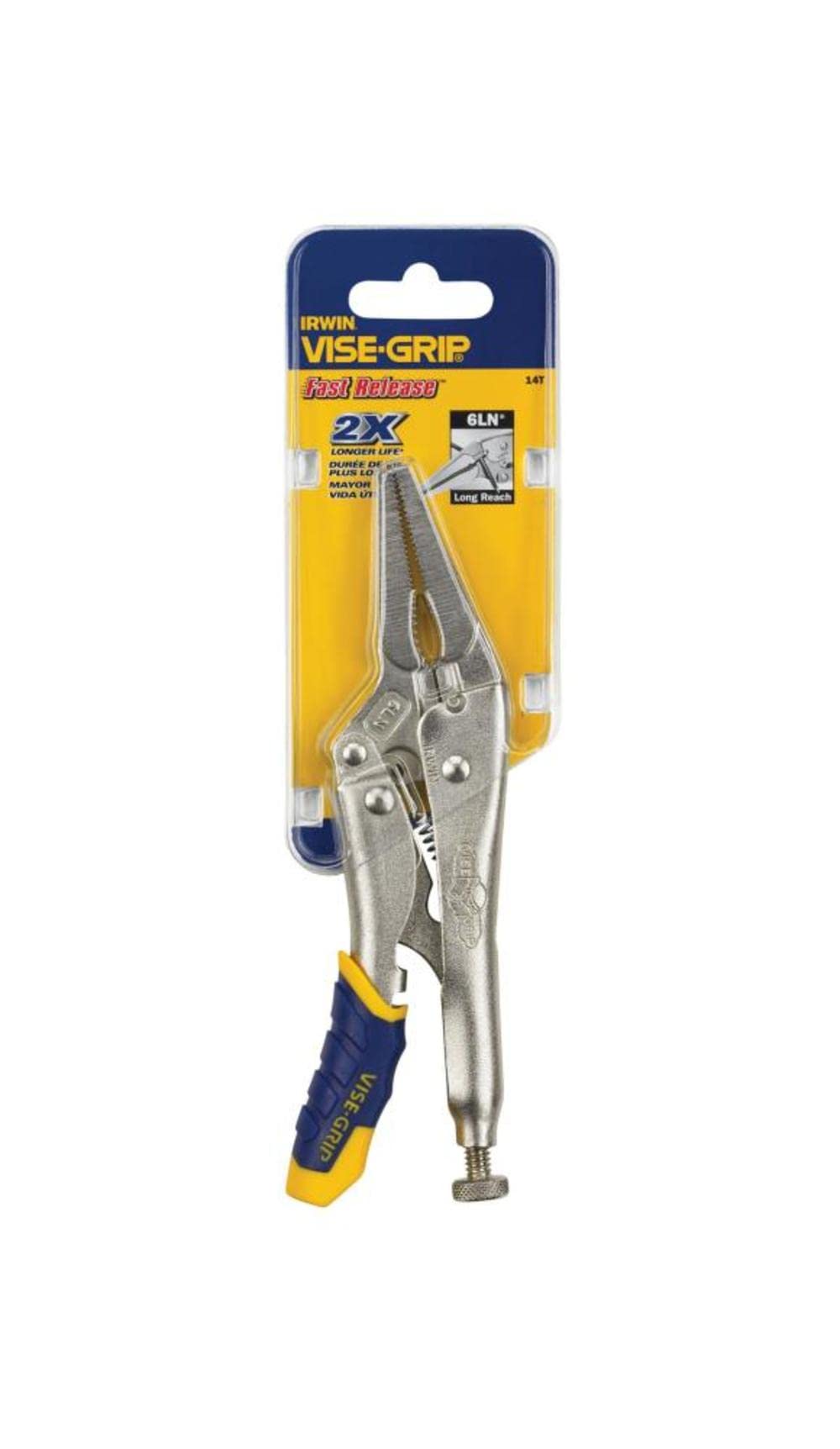 IRWIN Tools Vise-Grip Locking Pliers, Fast Release, Long Nose, 6-Inch (14T)