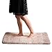 GRAND ERA Luxury Extra Thick Microfiber Bath Mat Non-Slip Bathroom Rug for Bedroom and Bathroom, Water Absorbent, 24 x 36 Inches, Tan