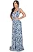 KOH KOH Womens Long Sleeveless V-Neck Casual Flowy Cute Summer Print Maxi Dress