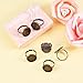 Pandahall 10pcs Antique Bronze Brass Adjustable Finger Ring Findings, Pad Ring Bases Perfect for Cabochons