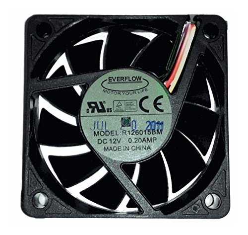 Everflow 60x15mm 12 volt Med speed 3 Pin fan #R126015BM