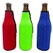 LAZY DOG WAREHOUSE Beer Bottle Sleeves - Set of 6 - Extra Thick Neoprene with Stitched Fabric Edges with Bonus Bottle Opener (Classic)