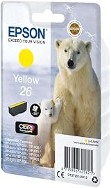 Epson 26 Polar Bear Yellow Claria Premium Ink Cartridge Genuine T2614 view 3