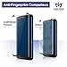 [Case Fit] Samsung Galaxy S8 Screen Protector,EURPMASK Crystal Clear Tempered Glass Screen Protector[Bubble Free][ Edge To Edge Cover] [Easy To Install] [1Front+1Back]with Back Cover [Black]