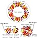 Arlai 4 Pcs set Hawaiian Leis Jumbo necklaces bracelets headband