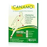 CANAMO Pain Relieving Patches with Hemp Oil for Arthritis, Back Pain, Joint and Muscle Pain