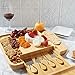 Organic Bamboo Charcuterie Board with a Pullout Drawer and Cutlery Set- The Ultimate Eco Friendly Serving Tray for Wine, Cheeses And Meats- Precise Craftsmanship