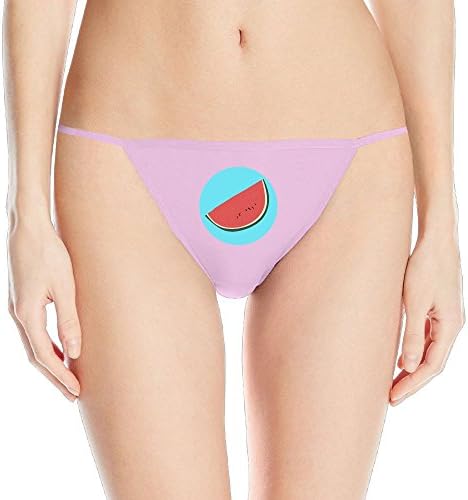 Anjiangn Cute Watermelon Women's Sexy Thong Cotton Spandex Low-Rise T-Back Lingerie Panties Underwear S Pink