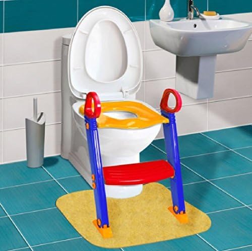 New Toilet Potty Trainer Seat Chair Kids Toddler With Ladder Step Up Training Stool