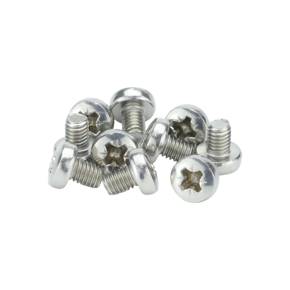 M5 (5mm x 8mm) Pozi Pan Head Machine Screws - A2 Grade Stainless Steel (Pack of 20)