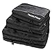 Travel Packing Cubes (Double Sided) - 3 Piece Set With Clean Dirty Compartments - Luggage Organization System for Backpacks, Suitcases, Carry On Bags