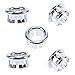 Whosee 5-Pack Vanity Basin Round Overflow Covers Kitchen Remplacement Hollow Ring Bathroom