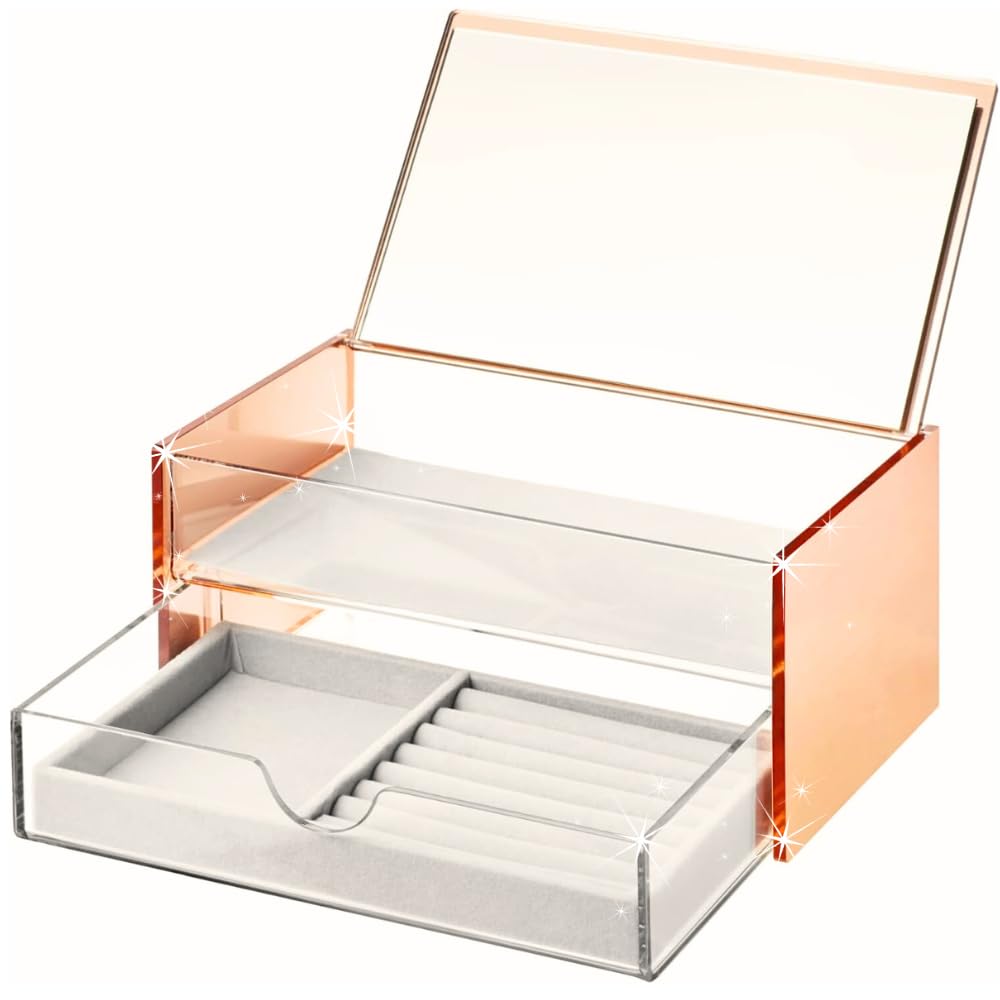 Moosy Life Rose Gold Accessory Jewelry Case