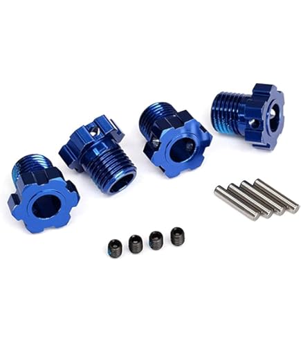 Amazon.com: Traxxas 5353R 17mm Splined Wheel Hubs Red-Anodized, 4