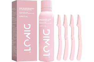 LEZERO Hair Identifier Spray For Face Shaving, Dermaplaning Spray for Face and body, Quick-Dry Shaving Powder Spray for Men and Women, Dermaplane spray for All Skin Types, Skin Care, 4 fl oz