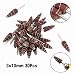 3x10mm 30Pcs Cone Shape Abrasive Sandpaper Flap Sanding Wheel Grinding Head Rotary Tool for Grinding and Polishing on Surface and Side Face 1/8" Shank
