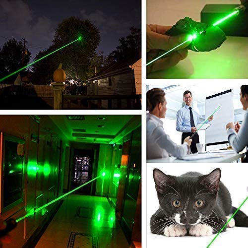 Green Light Pointer High Power Visible Beam with Adjustable Focus for Hunting Hiking - Thumbnail 6