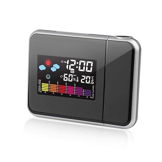 Oulensy El Tiempo LCD Digital Despertador de múltiples Funciones ...