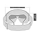 OutdoorMaster Ski Goggles PRO - Frameless, Interchangeable Lens 100% UV400 Protection Snow Goggles for Men & Women (Black Frame VLT 18% Grey Lens with Full REVO Green and Free Protective Case)