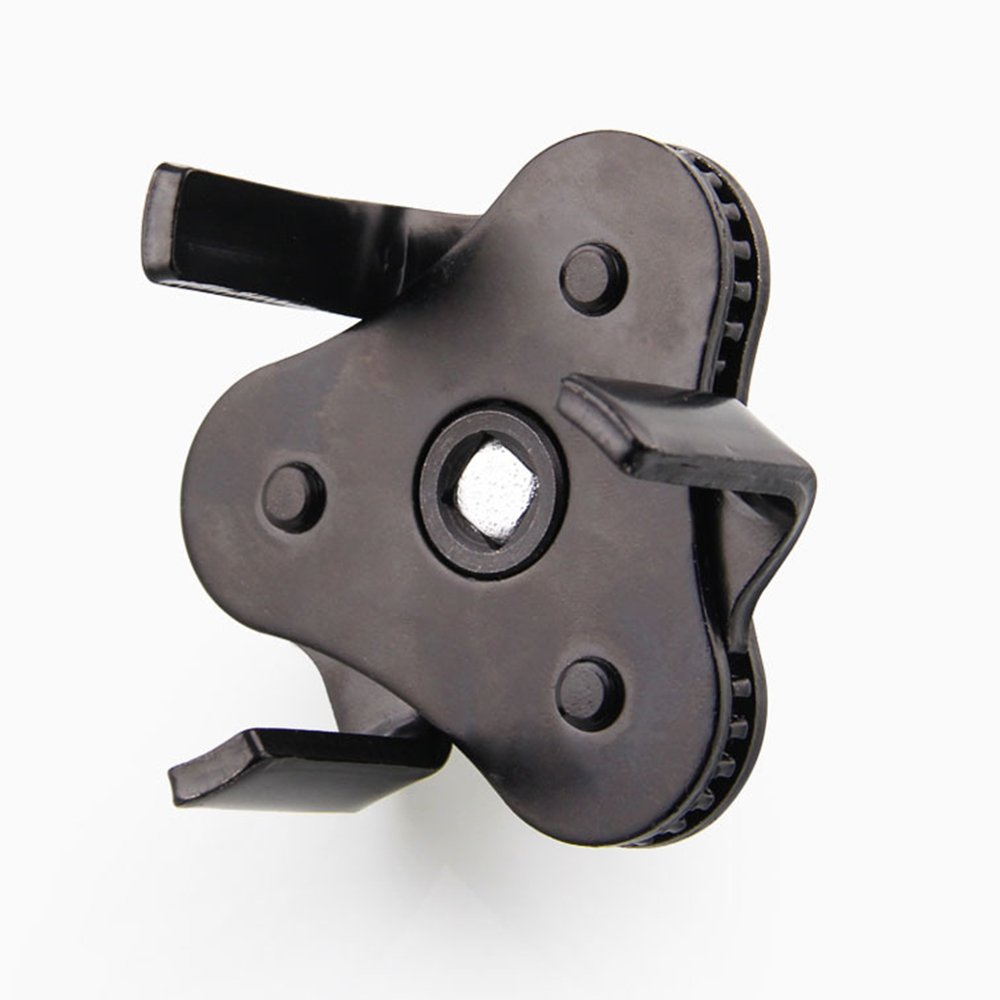 Krtopo Oil Filter Wrench 53mm - 108mm Diameter Removable Filter Universal Car Tool Black