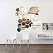 BLEUM CADE Hexagon Mirror DIY 12 PCS Geometric Hexagon Mirror Decoration 3D Mirror Wall Stickers Removable Hexagon Mirror Personalized Art Hexagonal Acrylic Mirror (6.3 inches, Silver)