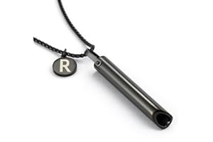 CBZWGH Stainless Steel Breathing Necklace,Mindful Breathlace Nnecklace,Strong Chain - Breathing Necklace for Breathwork,Anxiety Stress Relief Meditation Tools