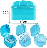 HouChanges Retainer Case Portable Denture Box Easy-Clean Medical PP view 6