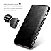 iPhone 8 Plus Case iPhone 7 Plus Leather Case, Icarercase Vintage Leather Side Open Case in Slim Thin Design, Flip Folio Style Cover with Magnetic Closure for Apple iPhone 7/8 Plus 5.5 Inch - Black