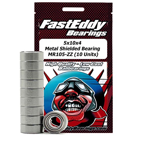 Tamiya 1050 Metal Shielded Replacement Sealed Ball Bearings for RC Cars 5X10X4 (10 Units)