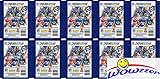 2019 Panini NFL Football Stickers Collection of 10 Factory Sealed Sticker Packs with 50 MINT Stickers & 10 Cards! Look for Cards & Stickers of Patrick Mahomes, Tom Brady, Kyler Murray & More! WOWZZER!