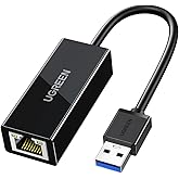 UGREEN USB 3.0 to Ethernet Adapter, RJ45 Gigabit Ethernet LAN Network Adapter 10 100 1000Mbps for Laptop, Switch, MacBook Pro