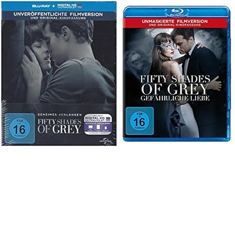 Fifty Shades of Grey -Geheimes Verlangen (Steelbook)+ Gefährliche Liebe-Blu-rays-1+2-SET