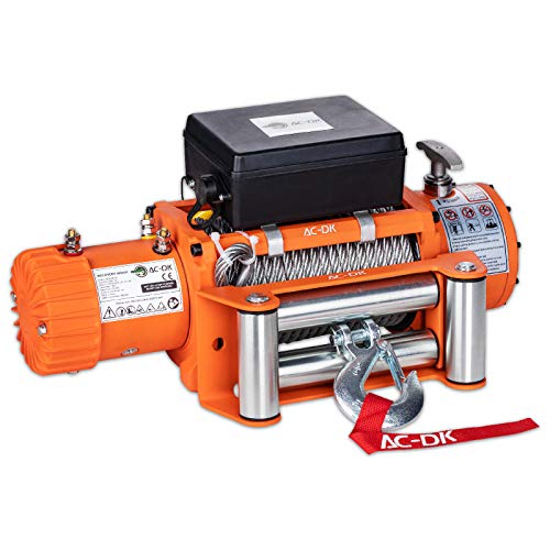 AC-DK 9500 lb Electric Winch Kit, 12V Waterproof IP67 Truck Winch with Steel Cable Rope, Excellent Towing Winch Come with Overload Protection, Wire Remote Control and Wireless Remote Controls - Image 5