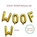 16 Inch WOOF Dog Birthday Decorations Set, 30 PCS Multicolor Latex Balloons 9 Feet Flag Puppy Dog Birthday Decors with Air Pump