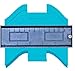 5 Inch Plastic Contour Gauge Duplicator for Tiling Laminate Tiles ,Craft Profile Jig Guide, Pipe Tile Frame , Woodworking Shape Tracing Template , Precise Measurement Profile Angles and Curves (5Inch)
