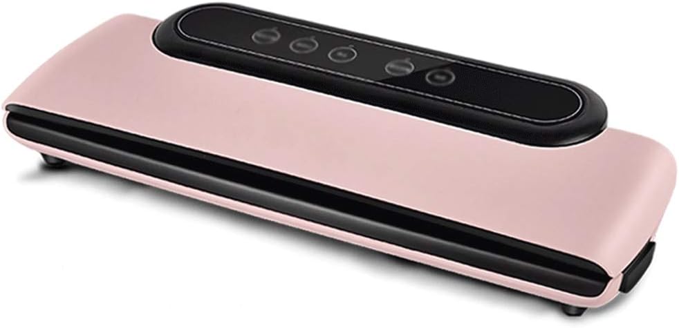Vacuum Sealer/Heat Sealer Food Saver Vacuum Sealer Machine Food Saver Small Fresh-keeping Packaging Machine Household Fresh-keeping Machine Dry And Wet Oil Powder One-key Vacuum (Color : Pink)