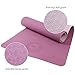 Non Slip Yoga Mat, LetsFunny Thick Eco Friendly Large Yoga Mats with Carrying Strap for Women,Men - 1/4-Inch SGS Certified TPE Exercise Anti-Tear Workout Mat for Pilates Yoga Fitness