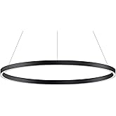 ET2 Groove-1 LED Pendant-31.5 Inches Wide by 1.25 inches high-Black Finish