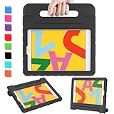 AVAWO iPad 10.2 Kids Case, ipad 7th Generation case, Light Weight Shock Proof Convertible Handle Stand Kids Friendly Case for iPad 10.2 inch 2019 Release and Air 3 - Black