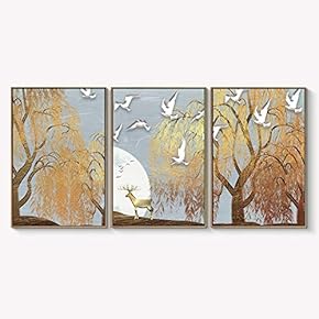 Framed for Living Room Bedroom Abstract Landscape Dream...