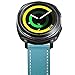 GOSETH Compatible with Galaxy Watch 3 41mm Band/Gear Sport/Galaxy Active 2 Bands, 20mm Leather Replacement Strap Compatible for Galaxy Watch 3 41mm/Gear Sport/Galaxy 42mm(Blue)