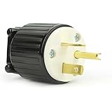 Superior Electric YGA022 Straight Electrical Plug 3 Wire, 20 Amps, 250V, NEMA 6-20P