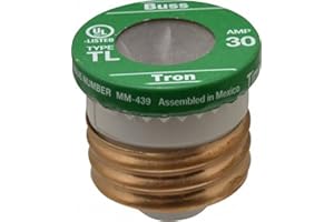 BUSSMANN Bussman BP/TL-30 30 Amp Time Delay Plug Fuses 3 Count