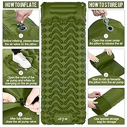MOXILS Sleeping Pad Ultralight Inflatable Sleeping