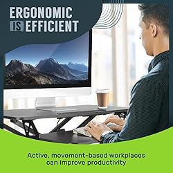 TechOrbits Standing Desk Converter - Adjustable Sit