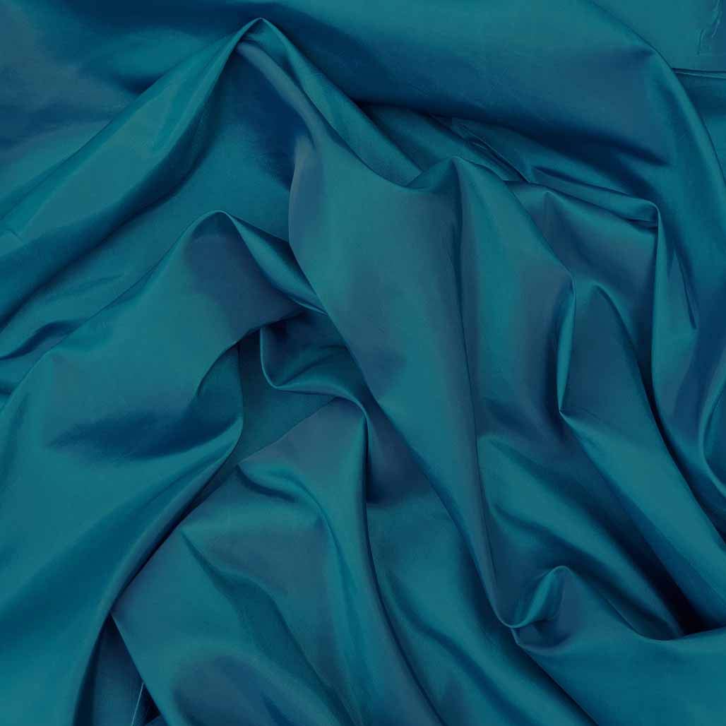 Prestige Jade Peacock Green Shot Taffeta Curtain Dress Fabric