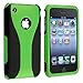 Snap-on Case compatible with Apple iPhone 3G / 3GS, Green / Black Cup Shape